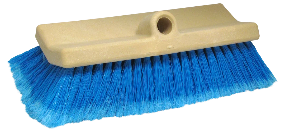 040015 – STAR BRITE Car Wash Brush, 10 Inch Rectangular Head Without Garden Hose Connection Blue Polymer Medium Brist...